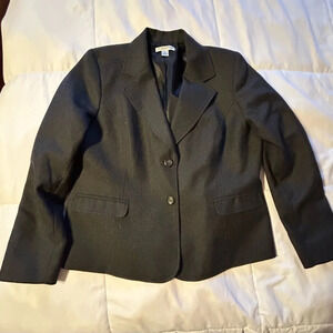 Pendleton Gray 100% Wool 2 Button Blazer Jacket Coat 16